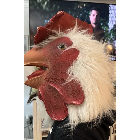 Other - Rooster Chicken Head Mask Costume Mask Only. Rubber Realistic